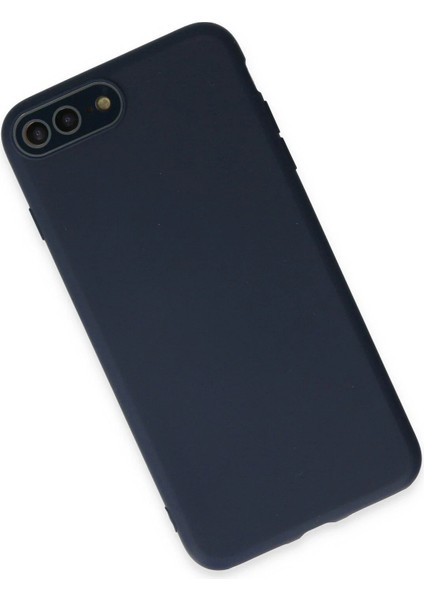 Apple iPhone 7 Plus Kılıf Lansman Glass Kapak - Lacivert Ynsmr