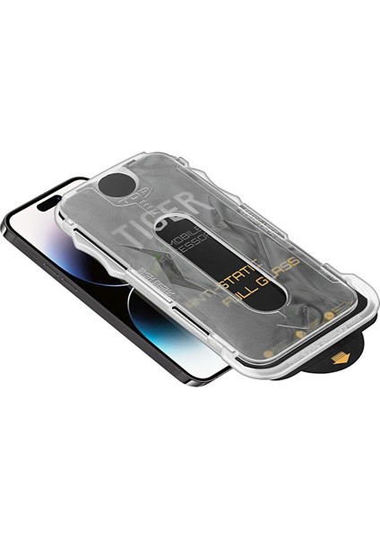 iphone 12 /12PRO -Uyumlu Hayalet Gizli Hd Otomatik Cam Ekran Koruyucu Tam Kaplayan Otomatik Hizalama modelleri