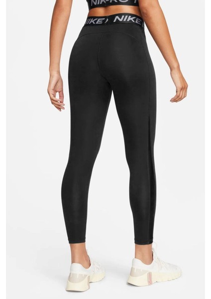 Pro Dri Fit Mid Rise 7/8 Length Tight Shine Kadın Spor Tayt Siyah fiyatları
