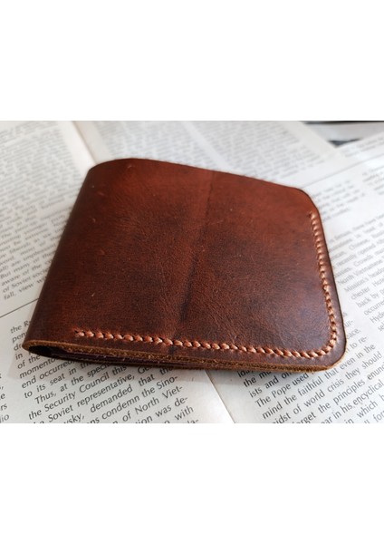 Deri Tamamen El Emeği Cüzdan 22CM*8CM * 1 Banknot Alanı 4 Kart Bölmesi UK07