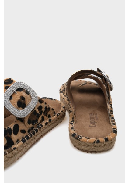 Taşlı Kadın Espadril Terlik
