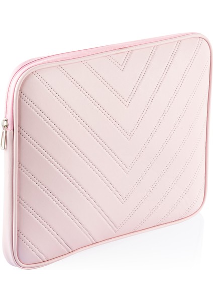MacBook Air/pro 13-13.6 İnç Uyumlu Darbeye Karşı Korumalı Laptop Çantası - Suya Dayanıklı Tasarım Pembe