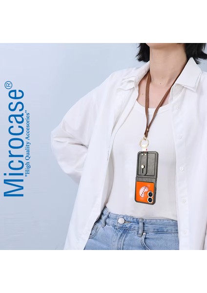 Tecno Phantom V Flip2 Askılıklı Standlı Açacaklı Deri KILIF-AL5118 fiyatları