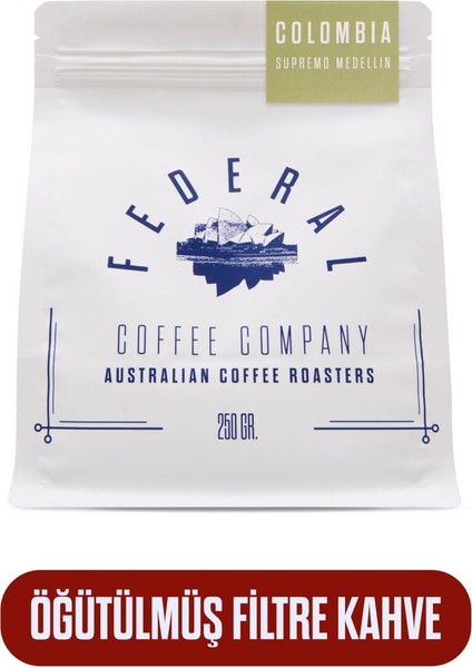 Colombia Supremo Medellin (Öğütülmüş Filtre Kahve) 250GR