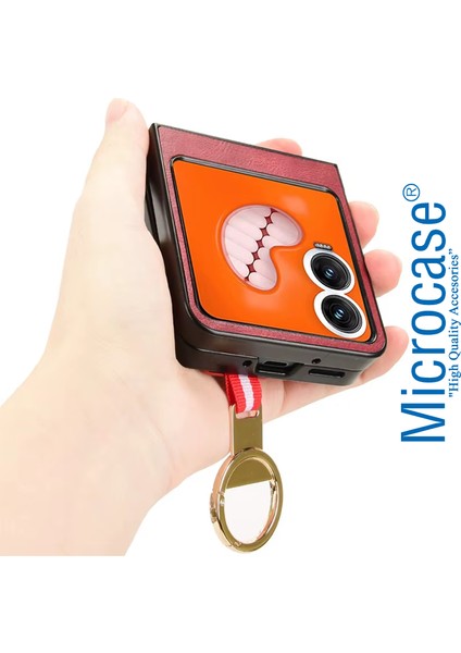 Tecno Phantom V Flip2 Askılıklı Standlı Açacaklı Deri KILIF-AL5118 modelleri