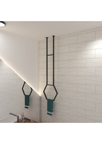 Dekoratif Metal Banyo Düzenleyici - Metal Açık Havluluk - Metal Organizer - 10 fiyatları