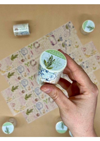 Seyahat Günlüğü Temalı Washi Bant/ Washi Tape/ Sticker/ Bullet Journal