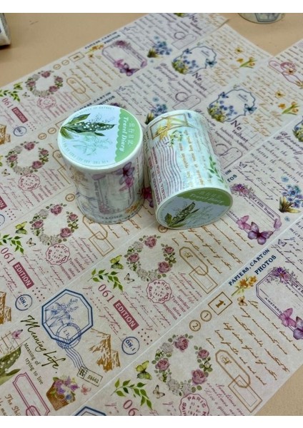 Seyahat Günlüğü Temalı Washi Bant/ Washi Tape/ Sticker/ Bullet Journal indirimleri
