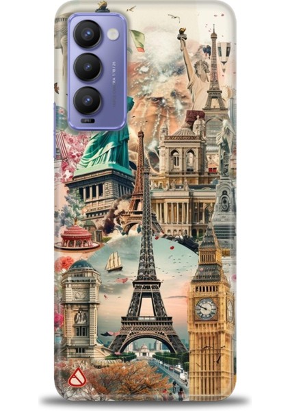 Tecno Camon 18 Kılıf Hd Baskılı Kılıf + Seramik Tam Kaplayan Ekran Koruyucu 264