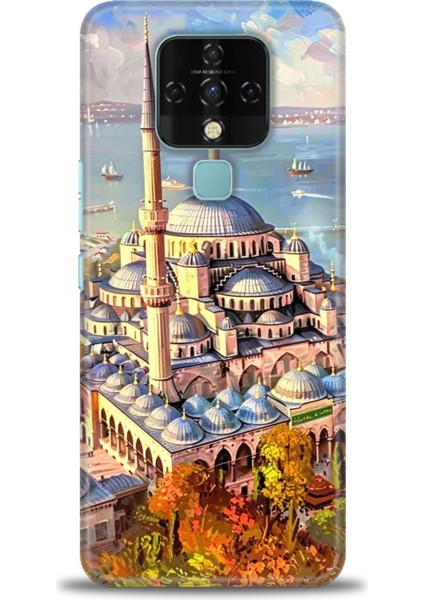 Tecno Camon 16 Kılıf Hd Baskılı Kılıf + Seramik Tam Kaplayan Ekran Koruyucu 226