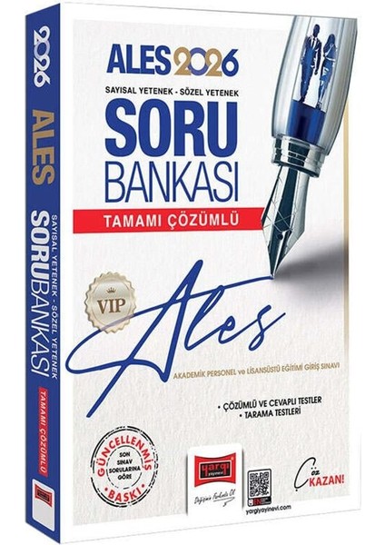 Yargı 2026 Ales Vıp Sayısal Sözel Yetenek Tamamı Çözümlü Soru Bankası