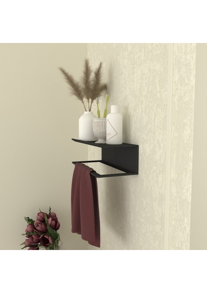 Dekoratif Metal Banyo Düzenleyici - Metal Açık Havluluk - Metal Organizer - 11