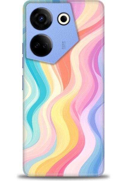 Tecno Camon 20 Pro 4g Kılıf Hd Baskılı Kılıf + Seramik Tam Kaplayan Ekran Koruyucu 424