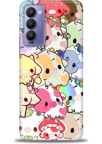 Tecno Camon 18P Kılıf Hd Baskılı Kılıf + Seramik Tam Kaplayan Ekran Koruyucu 491