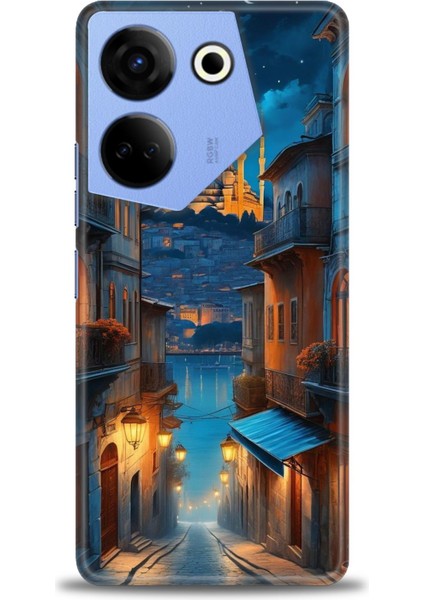 Tecno Camon 20 Pro 4g Kılıf Hd Baskılı Kılıf + Seramik Tam Kaplayan Ekran Koruyucu 221