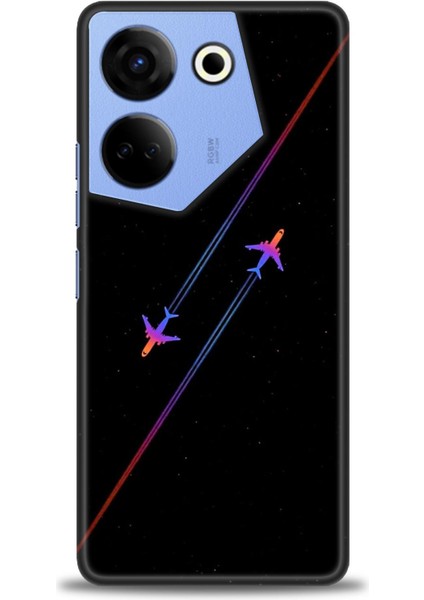 Tecno Camon 20 Pro 4g Kılıf Hd Baskılı Kılıf + Seramik Tam Kaplayan Ekran Koruyucu 390