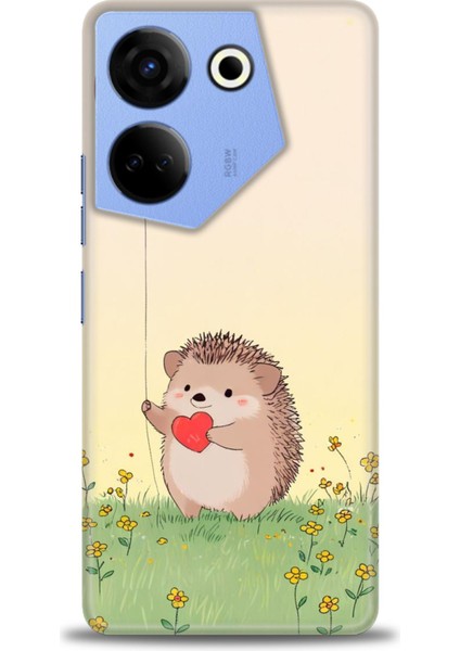 Tecno Camon 20 Pro 5g Kılıf Hd Baskılı Kılıf + Seramik Tam Kaplayan Ekran Koruyucu 305