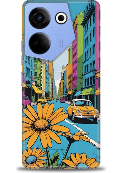 Tecno Camon 20 Pro 5g Kılıf Hd Baskılı Kılıf + Seramik Tam Kaplayan Ekran Koruyucu 449