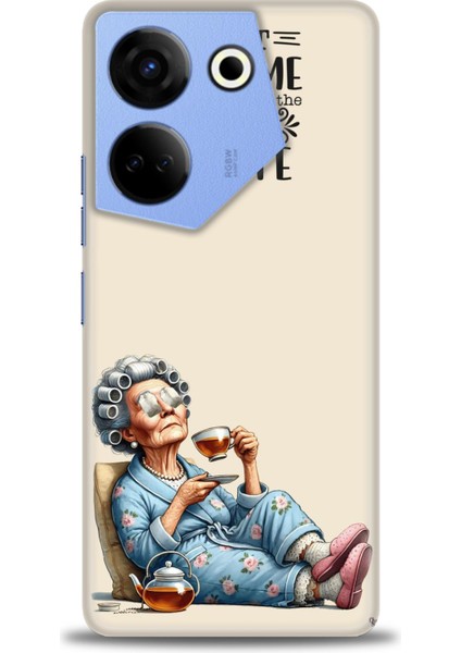 Tecno Camon 20 Pro 4g Kılıf Hd Baskılı Kılıf + Seramik Tam Kaplayan Ekran Koruyucu 46