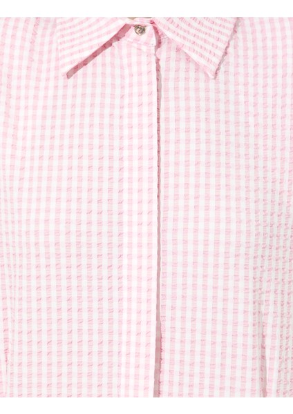 Kadın Lila Crop Top Kolsuz Gömlek 50247445-VR034