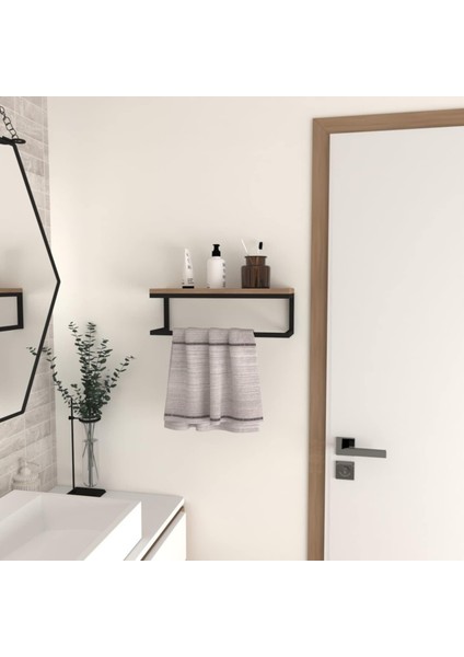 Dekoratif Metal Banyo Düzenleyici - Metal Açık Havluluk - Metal Organizer - 6