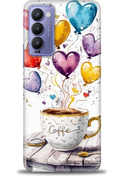 Tecno Camon 18P Kılıf Hd Baskılı Kılıf + Seramik Tam Kaplayan Ekran Koruyucu 411
