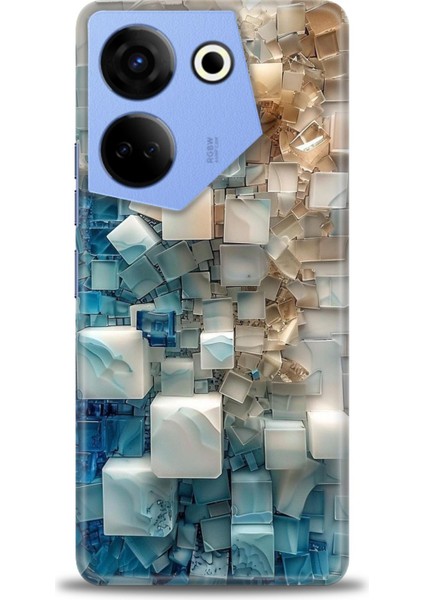Tecno Camon 20 Pro 4g Kılıf Hd Baskılı Kılıf + Seramik Tam Kaplayan Ekran Koruyucu 326