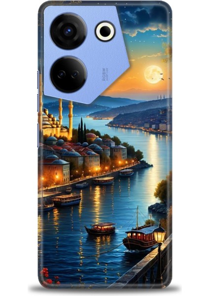 Tecno Camon 20 Pro 5g Kılıf Hd Baskılı Kılıf + Seramik Tam Kaplayan Ekran Koruyucu 222