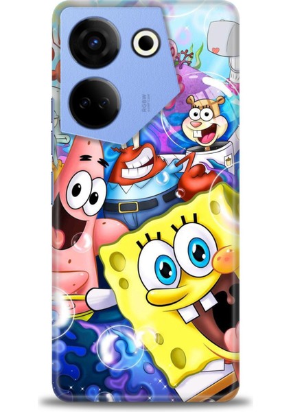 Tecno Camon 20 Pro 4g Kılıf Hd Baskılı Kılıf + Seramik Tam Kaplayan Ekran Koruyucu 455