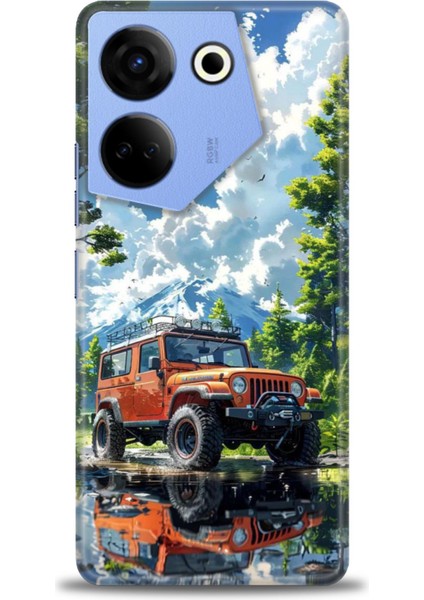 Tecno Camon 20 Pro 5g Kılıf Hd Baskılı Kılıf + Seramik Tam Kaplayan Ekran Koruyucu 107