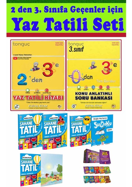 2'den 3'e Hazırlık Model Şahane Yaz Tatil Seti 10'lu Hikaye 3. Sınıfa Geçiş Seti