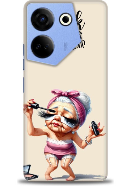Tecno Camon 20 Pro 4g Kılıf Hd Baskılı Kılıf + Seramik Tam Kaplayan Ekran Koruyucu 50