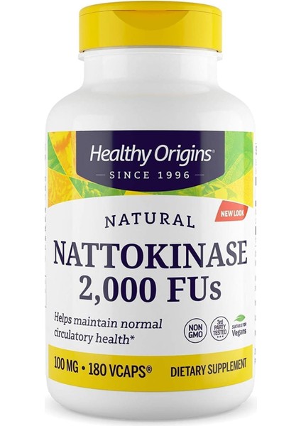 Nattokinase 2000 Fus 100 mg Veggie 180 Capsules