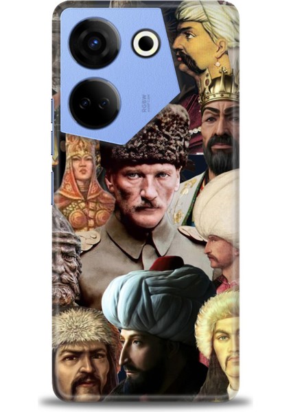Tecno Camon 20 Pro 5g Kılıf Hd Baskılı Kılıf + Seramik Tam Kaplayan Ekran Koruyucu 466