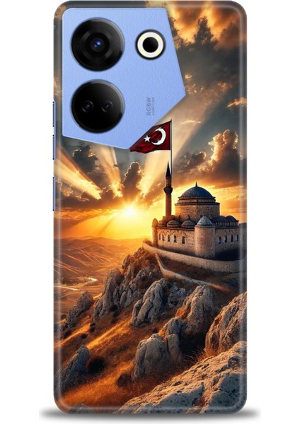 Tecno Camon 20 Pro 4g Kılıf Hd Baskılı Kılıf + Seramik Tam Kaplayan Ekran Koruyucu 229