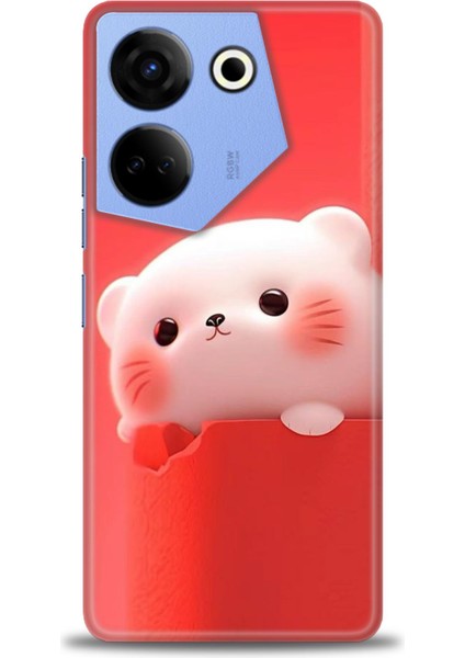 Tecno Camon 20 Pro 4g Kılıf Hd Baskılı Kılıf + Seramik Tam Kaplayan Ekran Koruyucu 75