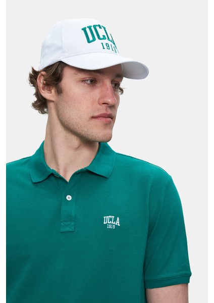 Lakes Yeşil Polo Yaka Nakışlı Erkek Tshirt
