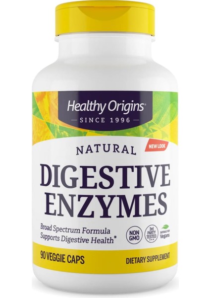 Digestive Enzymes (Broad Spectrum, Non-Gmo, Gluten Free, Digestive Support), 180 Veggie Caps