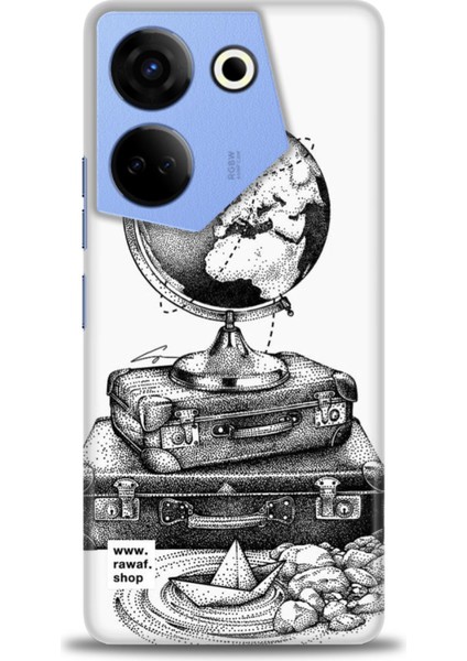 Tecno Camon 20 Pro 4g Kılıf Hd Baskılı Kılıf + Seramik Tam Kaplayan Ekran Koruyucu 83