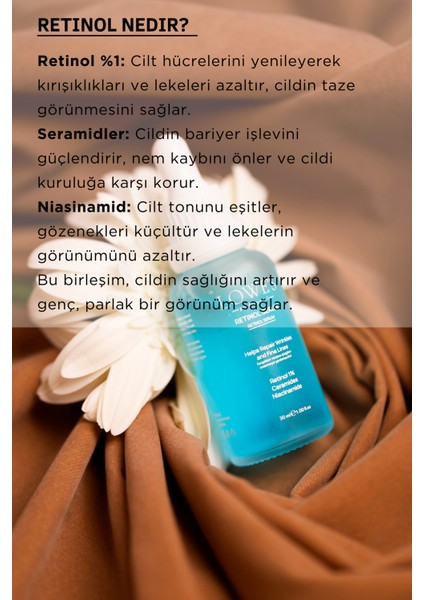 Avantajlı 2'li Bakım Seti Retinol Serumu Pürüzsüz ve Genç Bir Cilt Için