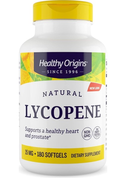 Lycopene Natural 15 mg 180 Softgels