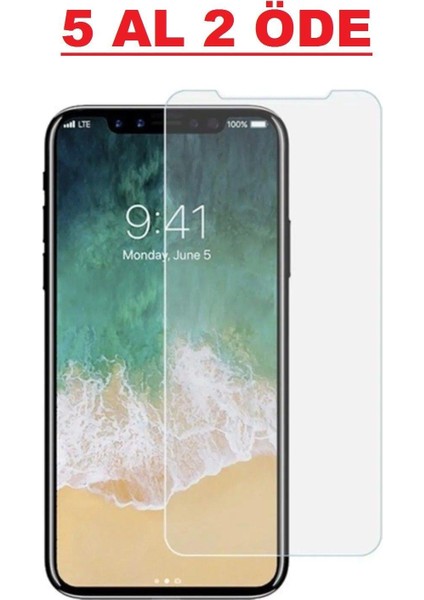 iphone x / Xs Uyumlu 9h Temperli Kırılmaz Cam Sert Şeffaf Ekran Koruyucu
