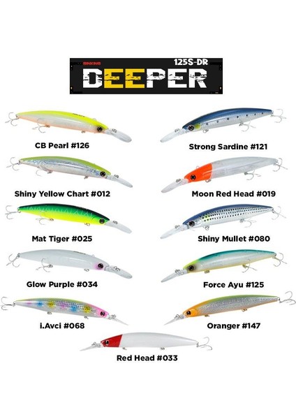 Deeper 125S-DR Slow Sinking Maket Balık fiyatları