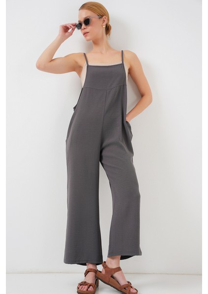 7019 Askılı Bahçivan Tulum - Antrasit