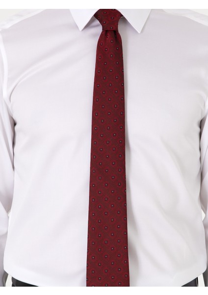 Erkek Beyaz Slim Fit %100 Pamuk Non Iron Klasik Gömlek 50303289-VR013