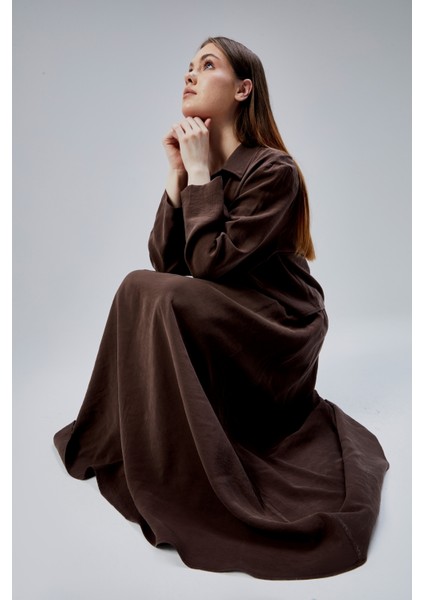 Kahverengi Oversize Gömlek indirimleri