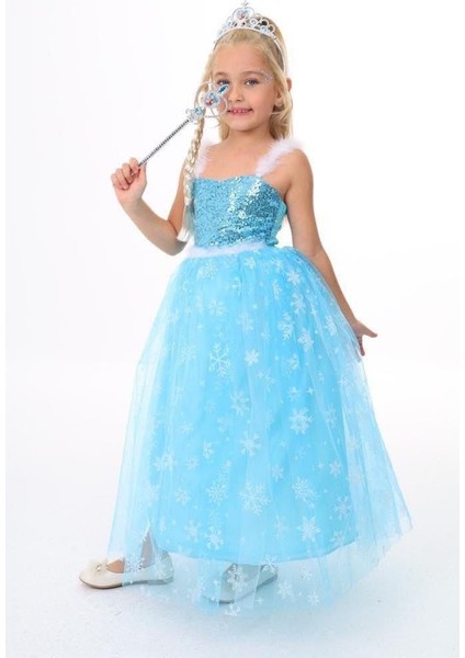 Elsa Elbise Çocuk Elbise