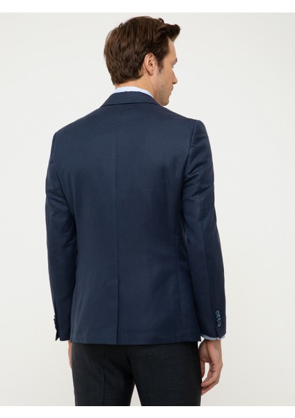 Erkek Lacivert Slim Fit Ceket 50199419-VR033