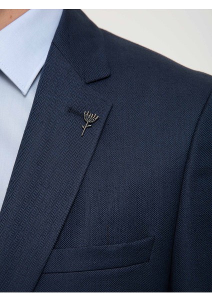 Erkek Lacivert Slim Fit Ceket 50199419-VR033