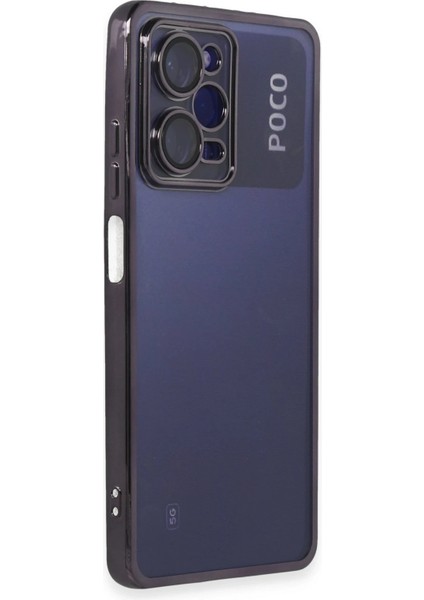 Xiaomi Poco X5 Pro 5g Kılıf Razer Lensli Silikon - Mor Ynsmr